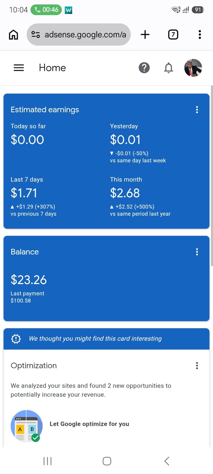 USA AdSense Account - 1X Payment Received
